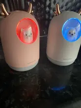 Humidificador ultrasónico con USB para el hogar, difusor de aceites aromáticos, lámpara LED de Color romántico, 300ml