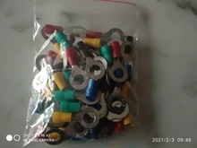 Ring Cable-Wire-Connector Insulated-Terminal Electrical-Crimp-Terminal 50PCS/100PCS RV2-6