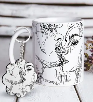 

Personalized Kiss White Mug and Keychain Gift Set Reliable Quality Cost Effective Gift Coolest Thoughtful Fun
