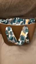Forro de borde Floral con estampado colorido, bolsillo con cremallera interior para Mini bolsa clásica, inserto de Obag con revestimiento interior impermeable para bolsa O bolsa