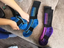 Calcetines gruesos de algodón con absorción de humedad para hombre y mujer, calcetín deportivo para esquí, Snowboard, ciclismo, esquí, Fútbol