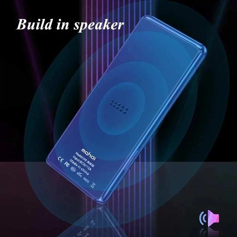 New Mahdi M9 MP4 Player Bluetooth 5.0 Touch Screen 3.5 inch HD HIFI 8GB Music MP4 Player Support VideoTF Card With Speaker