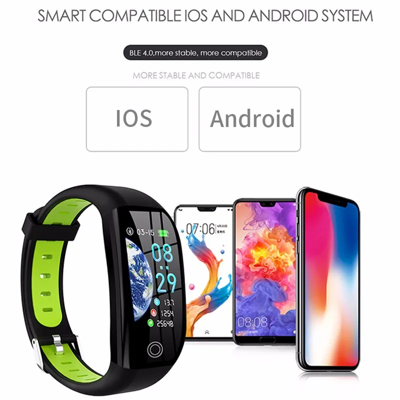 Gps смарт-браслет, трекер активности, кардио-браслет, IP68 водонепроницаемый, пульсометр, измеритель артериального давления, шагомер, браслет на русском языке