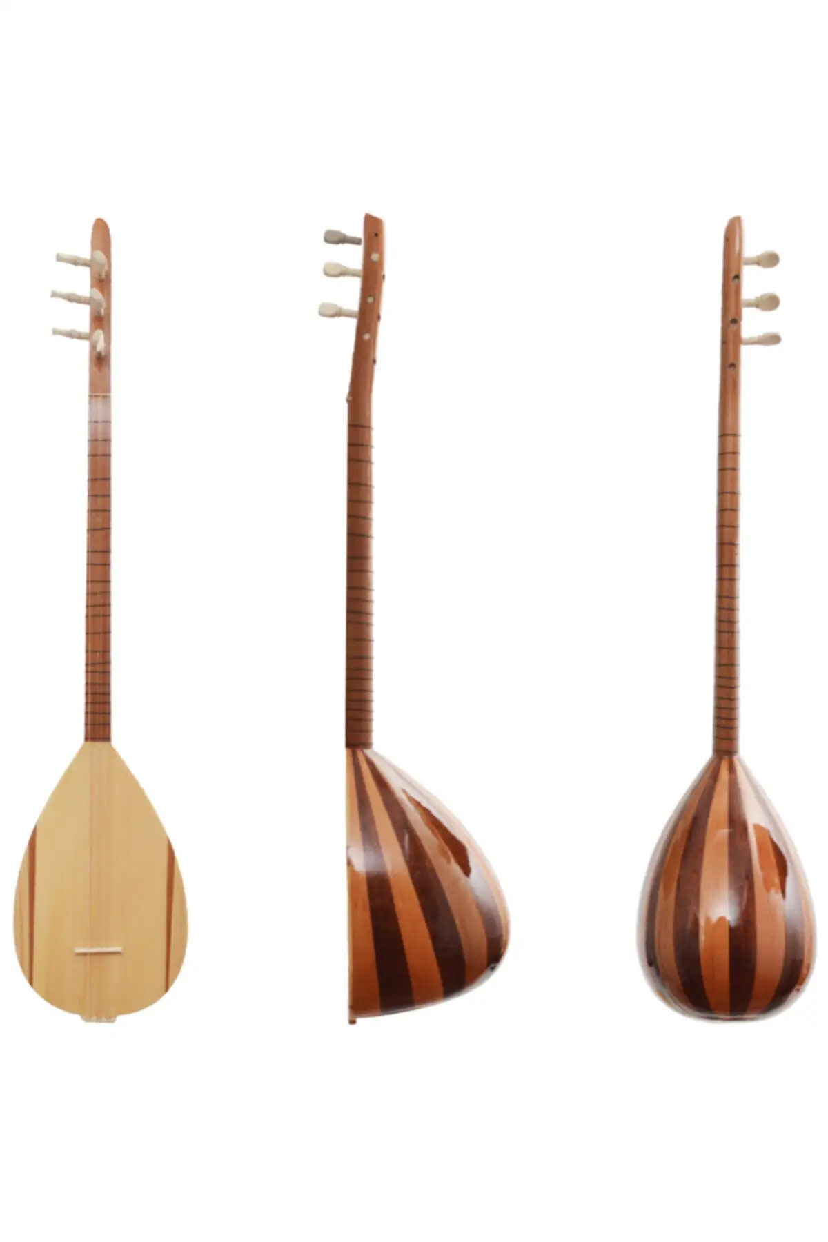 Turkish Short Neck Handmade Mahogany Maple Baglama Saz Cura Divan