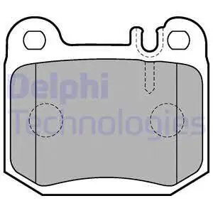 Колодки тормозные MERCEDES W163 ML270-500 98-05 задние DELPHI LP