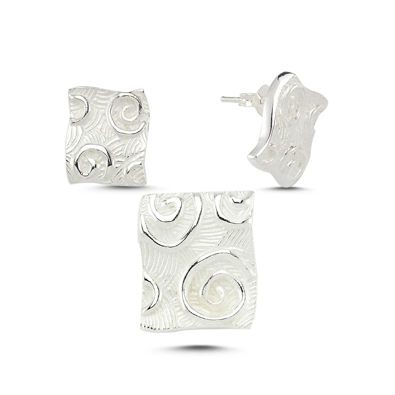 

Silver 925 Sterling Set Without Stone