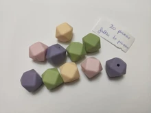 Baby Teething-Beads Octagonal 15mm Silicone Diy Bopoobo Food-Grade Bpa-Free 14mm Crafts