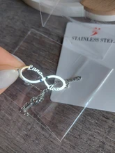 Lemegeton-pulsera personalizada con nombre para mujer y niña, abalorio de acero inoxidable con piedra de nacimiento infinita, joyería familiar personalizada para mamá