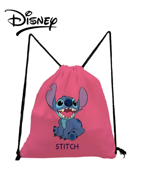 Disney Lilo Stitch Drawstring Bags Cute Cartoon Child Small Backpack Eco Reusable Travel Storage Bag Minimalist Swim Backpack sk1650 Lilo Stitch