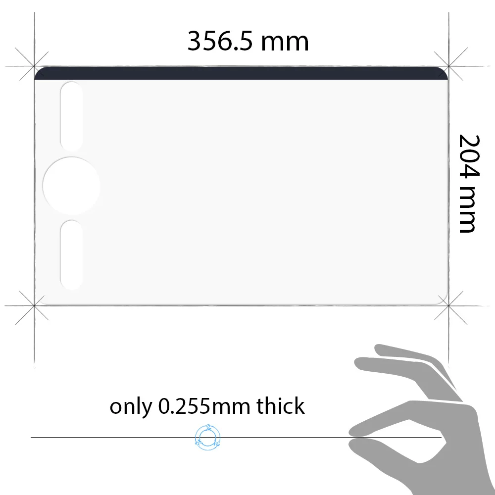 XP-Pen Protective Film for Deco 02 Graphics Tablet Drawing Tablet (2 pieces in 1 package) - Image 5