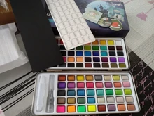 SeamiArt-Juego de acuarela con purpurina, 72/90 colores, suministros de pintura de arte