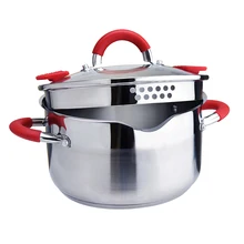 Кастрюля из нержавеющей стали, кастрюля для приготовления сладкого картофеля, лапша, кастрюля с крышкой, молочная кастрюля, кухонная посуда для дома, кухонный инструмент, 24 см, TB, распродажа