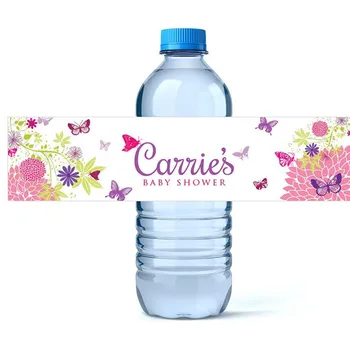 

Custom Baby Shower Water Bottle Label Design Printable Water Bottle Labels Birthday, Bridal Shower Wedding Water Bottle Label