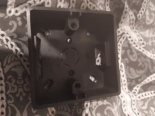 Junction-Box Socket Switch Outfit External Baking 86-Type Flame-Retardant Black Pvc/abs