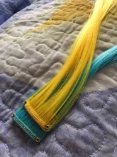 Alileader-extensiones de cabello con Clip para mujer, extensiones de cabello liso con degradado, de alta temperatura, 57 colores