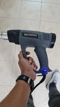 Building-secador de pelo para soldar herramienta de calor con pantalla digital ajustable, pistola de calor de 220V, pistola de calor de buena calidad, pistolas de aire caliente