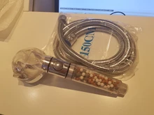 FOHEEL-Cabezal de ducha de mano ajustable, 3 modos, alta presión, ahorro de agua, un botón para detener el agua