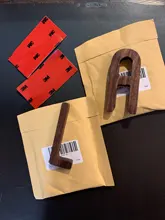 Letras de nogal negro de estilo nórdico, letras decorativas, decoración de pared, bricolaje, alfabeto de madera