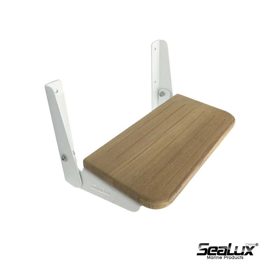Fold up footrest with Teak and Aluminuim Hardware Boat Accessories Marine use Beautiful finish