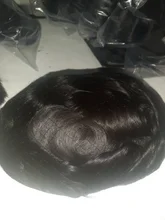 Gloryhair-tupé indio duradero para hombres, 6 pulgadas, sistema de reemplazo de cabello