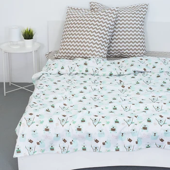 

Bed linen baby fabric coarse calico koala 1.5 SP production Russia Ivanovo