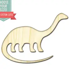 Dinosaur Wood Cut Out- Custom Choose Your Size- Laser Cut Wooden Art Craft Supplies Wall Hanging Decor Wedding Nursery DCS0078