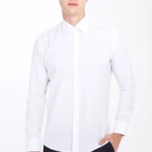 Kigili мужские рубашки с длинным рукавом, одноцветная оксфордская рубашка, Высококачественная Мужская Повседневная приталенная рубашка на пуговицах