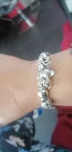 Safety-Chain Jewelry Pendant Crown Bracelet Diy Pandora Charms Silver-Color AIFEILI Lucky