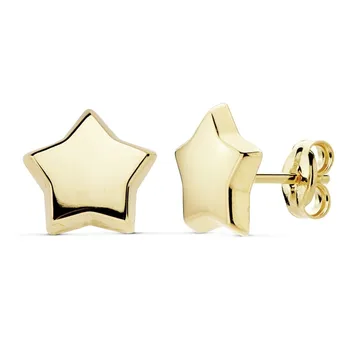 

Earrings 18k Gold Star 10mm. Lisa [AB8869]