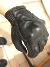 Guantes de motocicleta unisex de cuero y carbón para invierno, guantes de moto para hombre y mujer, para motocross, ATV