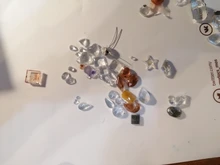 DIY espejo joyería cristal molde de resina epoxy amor geometría Luna variedad piedra preciosa colgante molde