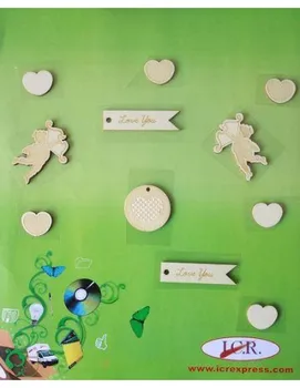 

WOODEN SHAPES VARIED FOR SCRAPBOOKING AND CRAFTS