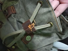 Mochila de lona encerada impermeable para hombre, morral de ocio, bolso escolar de viaje, mochila para portátil, bolsos de hombro vintage para hombre