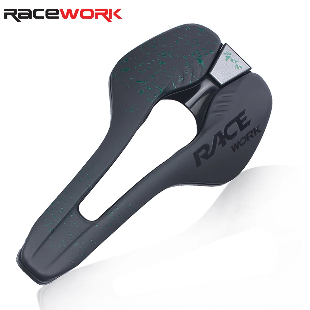 Bicycle Saddle RACEWORK Road Bike Saddle Ultralight vtt Racing Seat Wave Road Bicycle Saddle For Men Soft Comfortable MTB Cycling Accessories