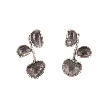 

Earrings jewelery trefoil (Lock-Carnation, jewelery alloy, silver) 54245