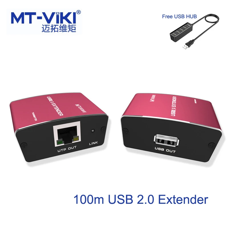 MT VIKI High Quality Full USB 2.0 Extender 100m 300ft USB to CAT RJ45 LAN UTP Cable Extension