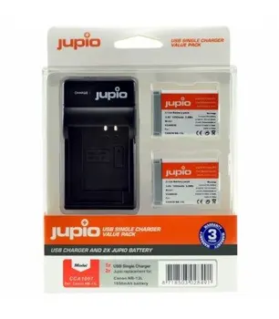

JUPIO 2 BATTERIES NB-13L CANON + USB CHARGER KIT (CA1007)