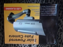 Simulación de cámara falsa de energía Solar, impermeable, cámara de vigilancia CCTV de seguridad interior, luz LED para destellear