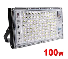 100W LED Floodlight Street-Lamp IP65 Waterproof AC220V 50W Warm Cold RGB 240V