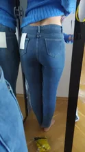 De invierno más grueso terciopelo de las mujeres de Vaqueros cintura alta ajustados Simple de lana caliente Slim damas Casual pantalones de Vaqueros pitillo