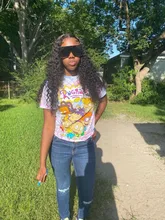 Luvin-Peluca de cabello humano rizado con malla Frontal para mujer, postizo de 30 a 40 pulgadas de densidad 180, sin pegamento, color agua, color negro, brasileña, desplumada