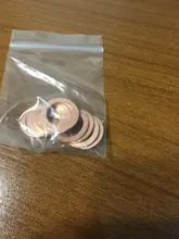 Junta anular plana de Arandela de cobre sólido, accesorios de Hardware de cierre de aceite, 10x14x1MM, 10 Uds.