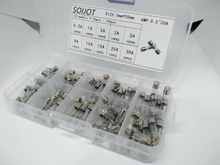 5x20mm-Fuse Assorted-Kits Fast-Blow 1A 5A 20A 3A 8A 100pcs/Lot-Set-Kit DIY