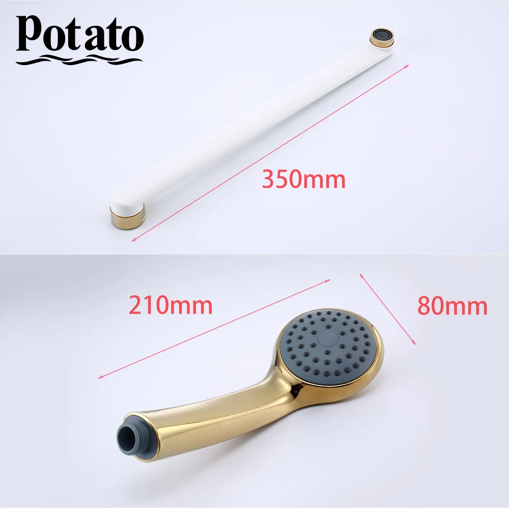 Potato Chrome Bath Shower Faucet Hot And Cold