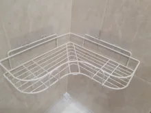 Organizer Rack Shelves Wall-Storage Showers Stainless-Steel Metal Kitchen Fitted Punch-Free-Firm