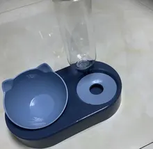 Food-Bowl Raised-Stand Pet-Cat-Bowl Water-Fountain Automatic-Feeder Drinking For Cats