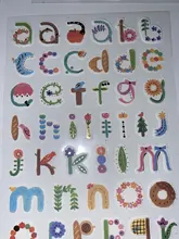 Pegatinas decorativas hechas a mano para álbum de recortes, calcomanías con números del alfabeto en inglés, Retro, decoración de álbumes y diarios, lote de 6 unidades