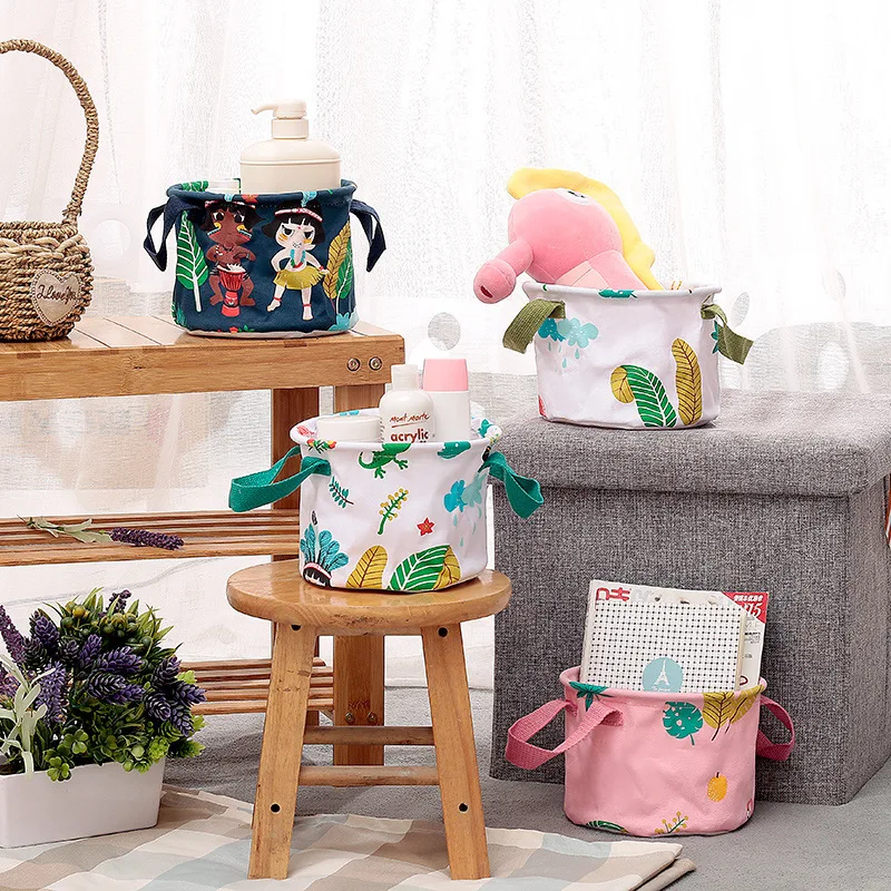 

Creative Desktop Storage Basket For Toy Washing Basket Dirty Clothes Sundries Home Closet Organizer Container Box Laundry Basket
