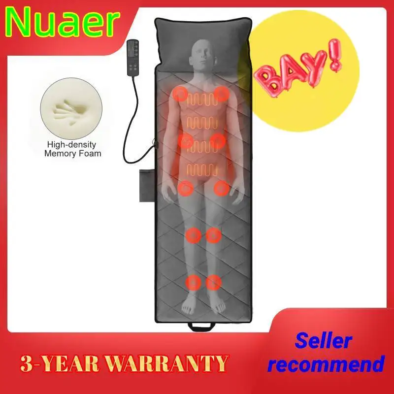 Mode Collapsible Full-body Massage Mattress Automatic heating Multifunction Far Infrared vibration Massager Cushion Christmas |