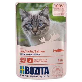 

Bozita pieces in sauce with salmon for cats 0,085 kg x 24 PCs